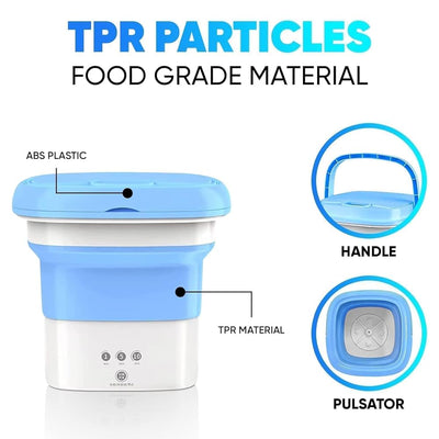 Foldable & Portable Mini Washing Machine