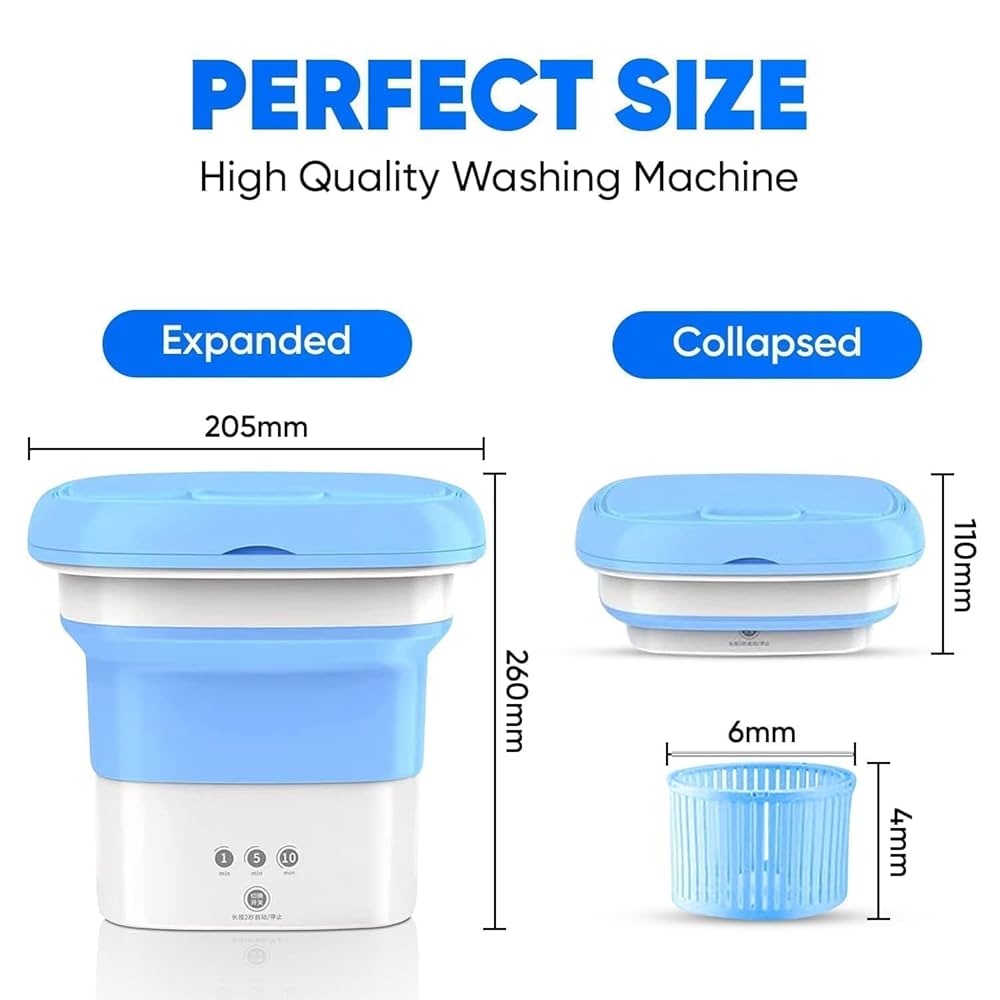 Foldable & Portable Mini Washing Machine