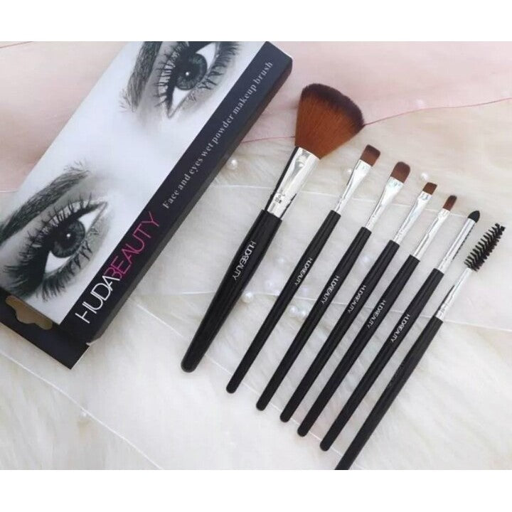 7 Pcs Huda Beauty Makeup Brush Set